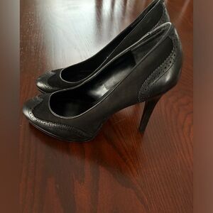 Lauren Ralph Lauren Lynden Burnished Leather & Suede Dress Pumps